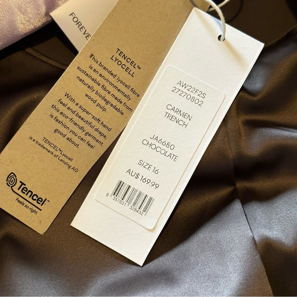 NWT Forever New Carmen Trench - Picture 7 of 8